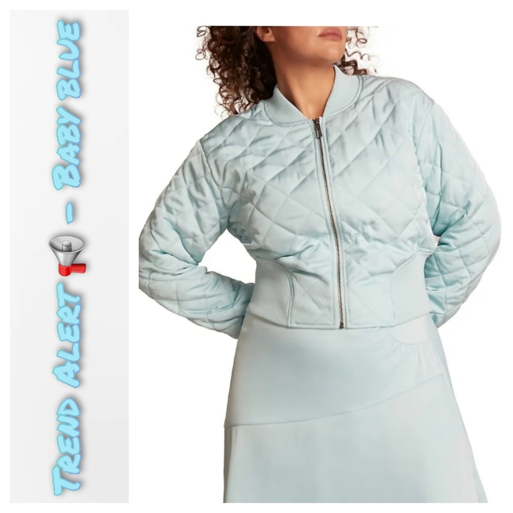 11 honore Sita quilted cropped bomber jacket.